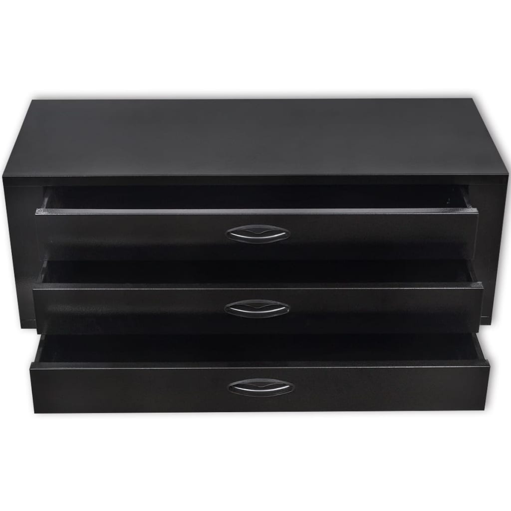 metal-tool-chest-3-drawers-black At Willow and Wine USA!