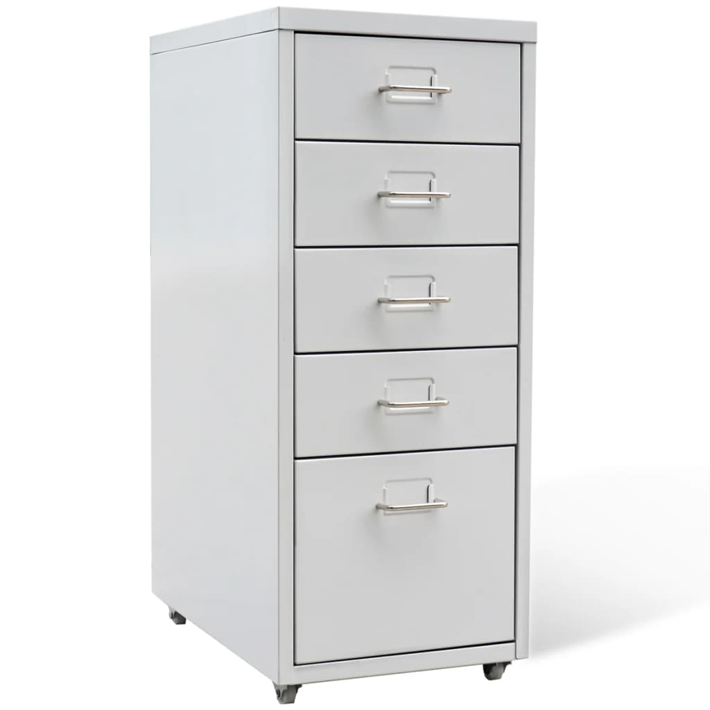 file-cabinet-with-5-drawers-gray-27-steel At Willow and Wine USA!