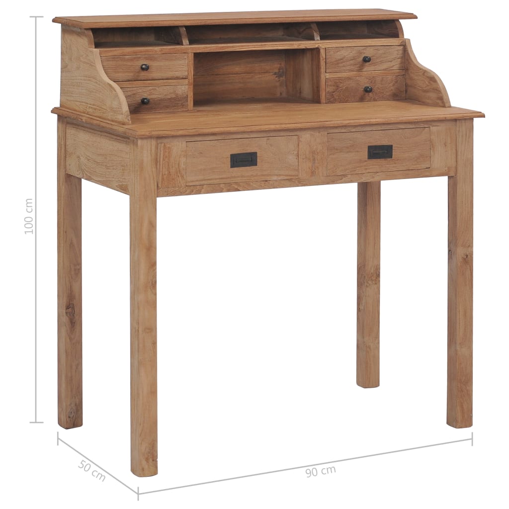 desk-35-4-x19-7-x39-4-solid-wood-teak At Willow and Wine USA!