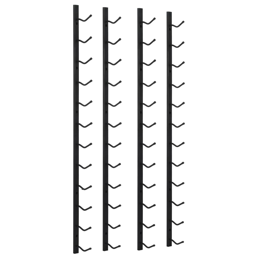 wall-mounted-wine-racks-for-12-bottles-2-pcs-black-iron At Willow and Wine USA!