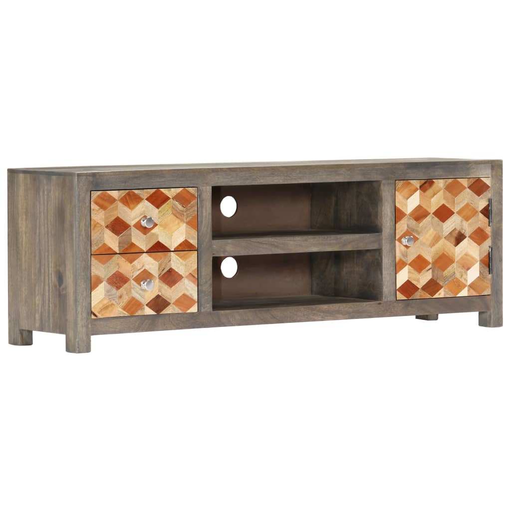 tv-stand-gray-47-2-x11-8-x15-7-solid-wood-mango At Willow and Wine USA!