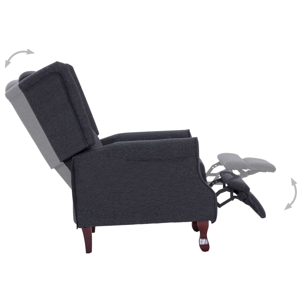 Recliner Dark Gray Fabric