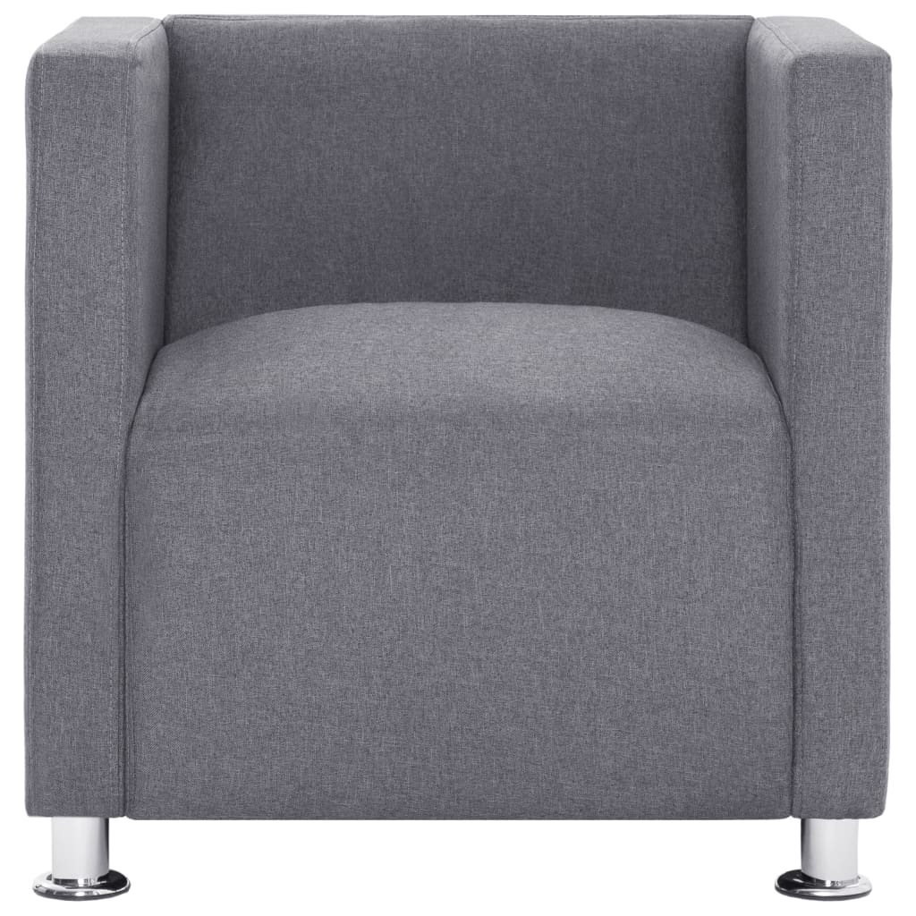 cube-armchair-light-gray-fabric At Willow and Wine USA!