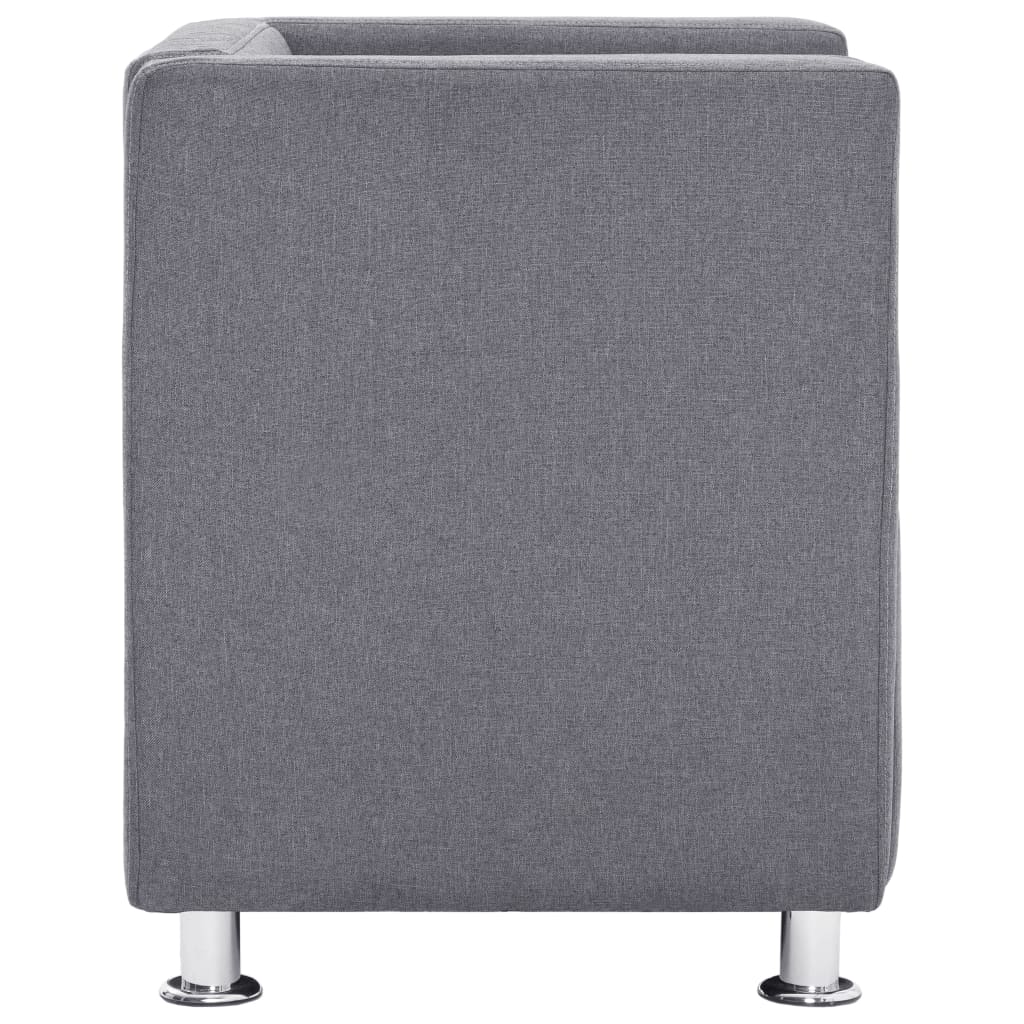 cube-armchair-light-gray-fabric At Willow and Wine USA!