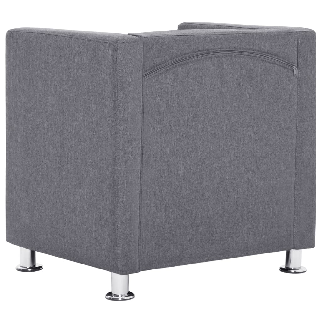 cube-armchair-light-gray-fabric At Willow and Wine USA!