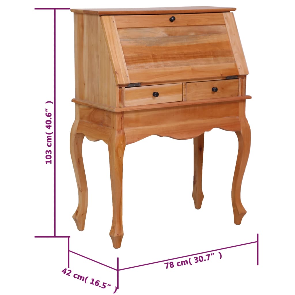 secretary-desk-30-7-x16-5-x40-6-solid-mahogany-wood At Willow and Wine USA!