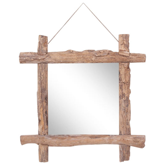 log-mirror-natural-27-6-x27-6-solid-reclaimed-wood At Willow and Wine USA!