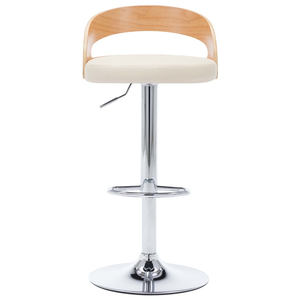 bar-stools-2-pcs-cream-faux-leather-and-bentwood At Willow and Wine USA!