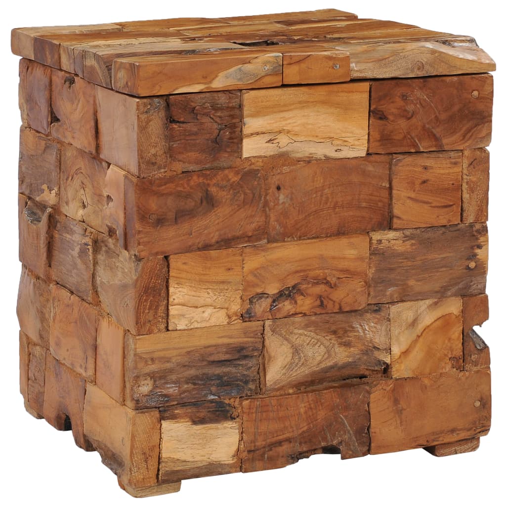 storage-stool-solid-teak-wood At Willow and Wine USA!