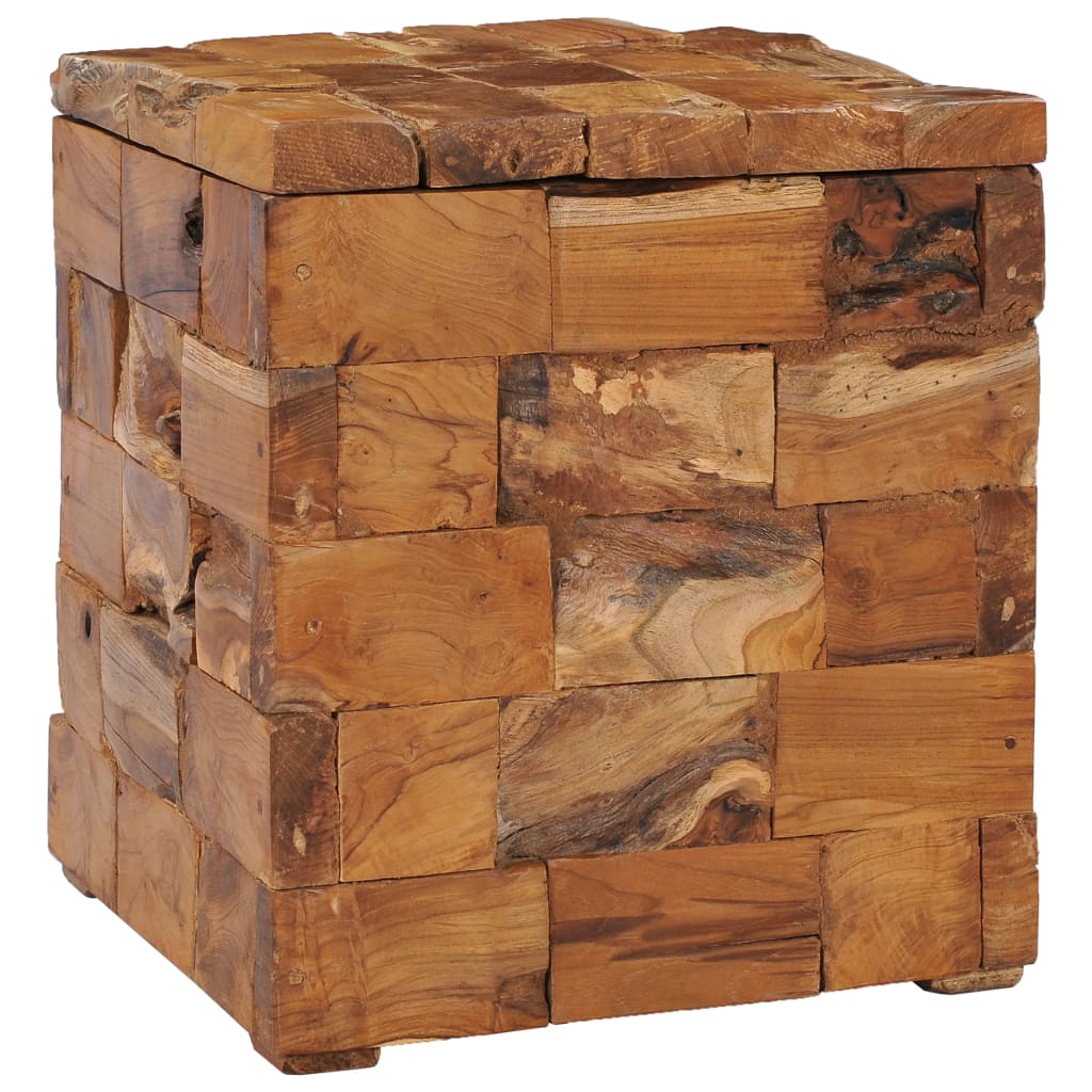 storage-stool-solid-teak-wood At Willow and Wine USA!