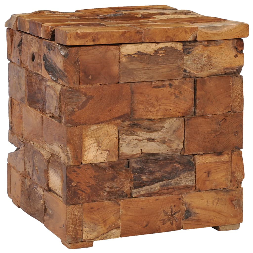 storage-stool-solid-teak-wood At Willow and Wine USA!