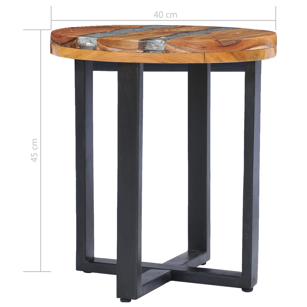 coffee-table-15-7-x17-7-solid-teak-wood-and-polyresin At Willow and Wine USA!