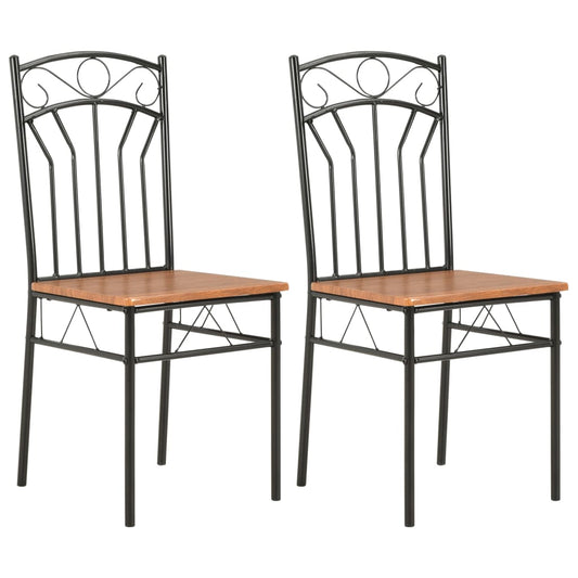 dining-chairs-2-pcs-brown-mdf At Willow and Wine USA!