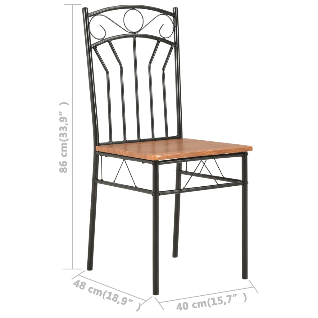 dining-chairs-2-pcs-brown-mdf At Willow and Wine USA!