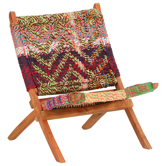 folding-chindi-chair-multicolors-fabric At Willow and Wine USA!