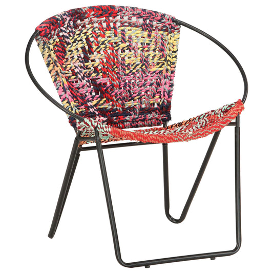 circle-chair-multicolors-chindi-fabric At Willow and Wine USA!