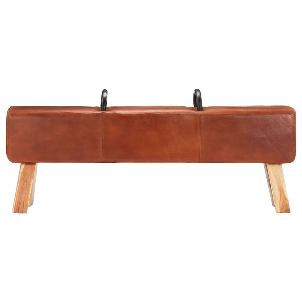 vintage-turnbock-bench-with-handles-real-goat-leather At Willow and Wine USA!