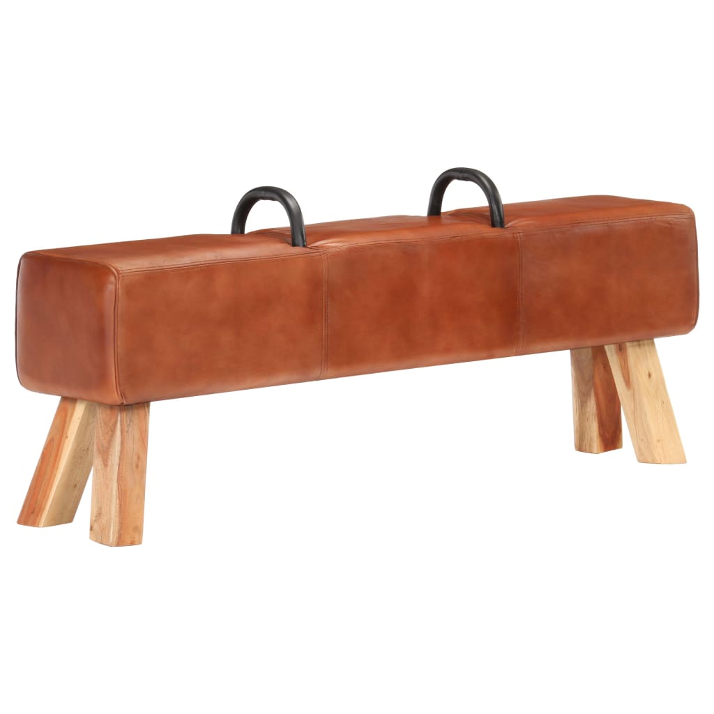 vintage-turnbock-bench-with-handles-real-goat-leather At Willow and Wine USA!