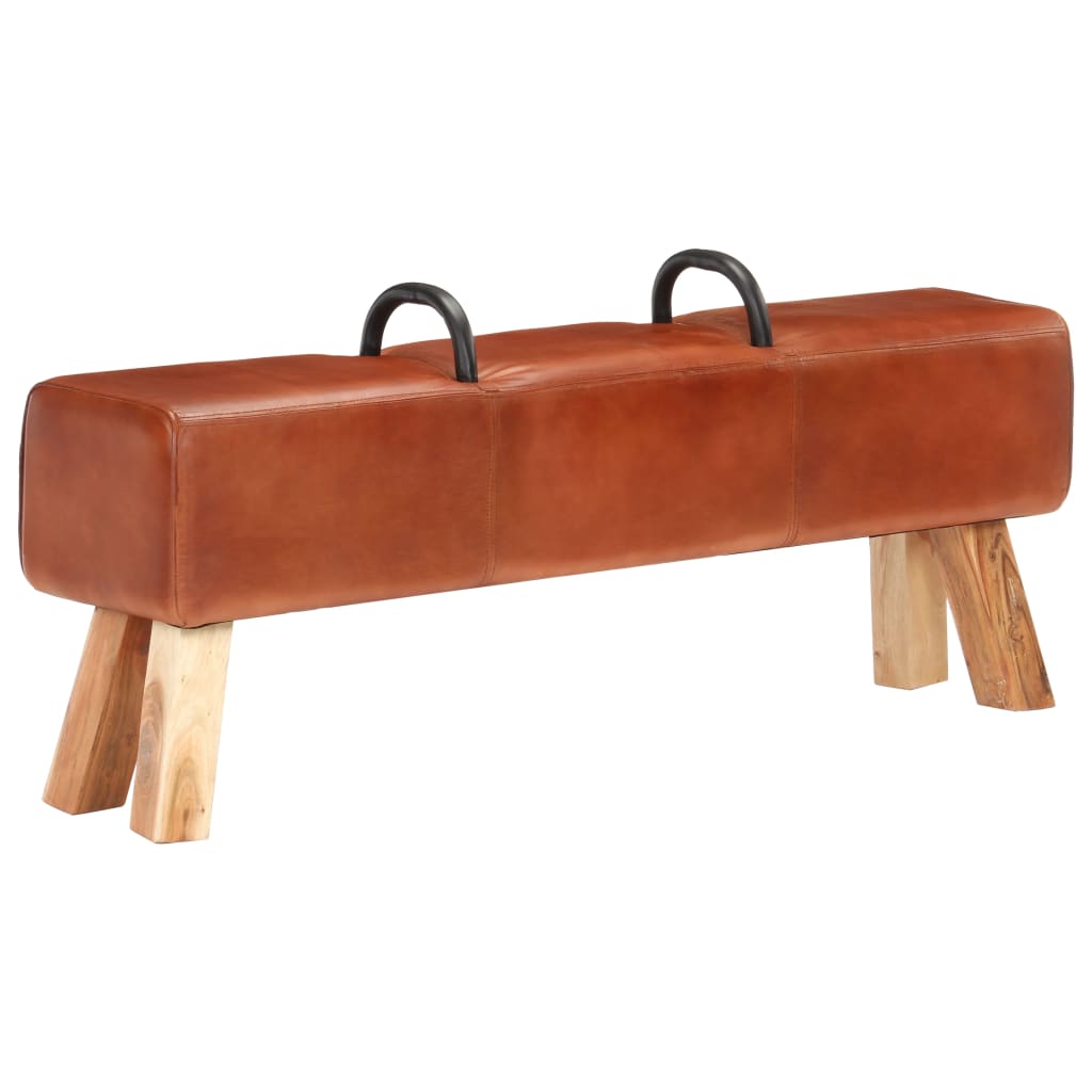 vintage-turnbock-bench-with-handles-real-goat-leather At Willow and Wine USA!