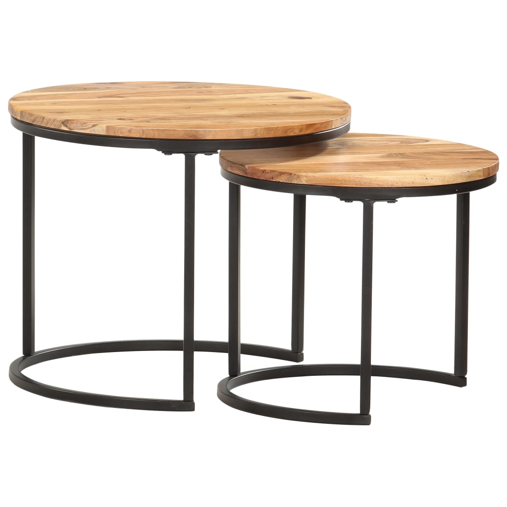 nesting-tables-3-pcs-solid-wood-acacia At Willow and Wine USA!