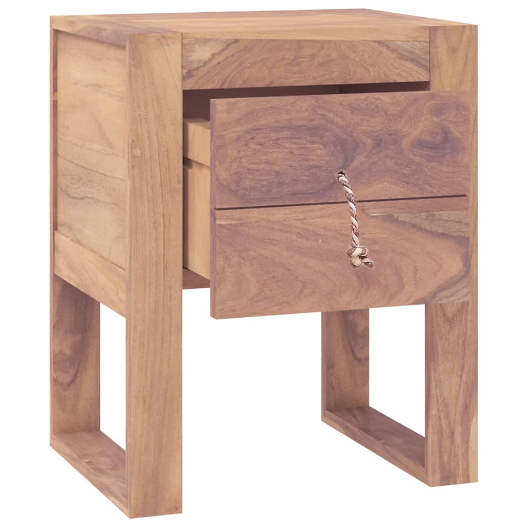 bedside-cabinet-15-7-x11-8-x19-7-solid-teak-wood At Willow and Wine USA!