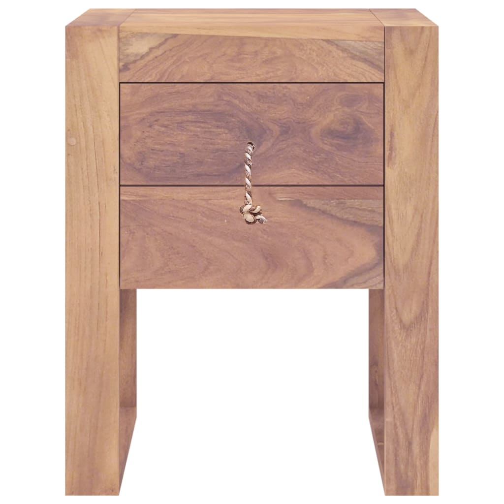 bedside-cabinet-15-7-x11-8-x19-7-solid-teak-wood At Willow and Wine USA!