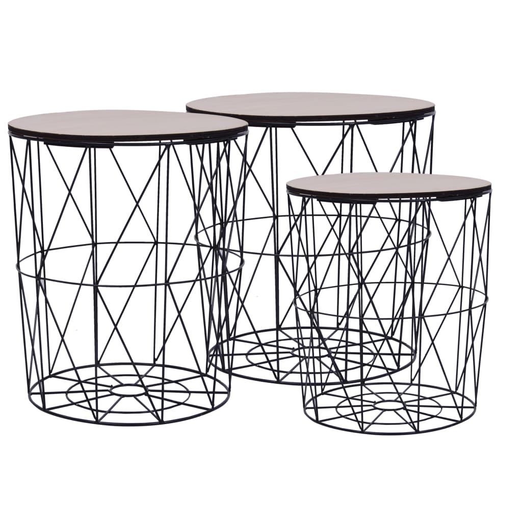 coffee-table-3-pcs-black At Willow and Wine USA!