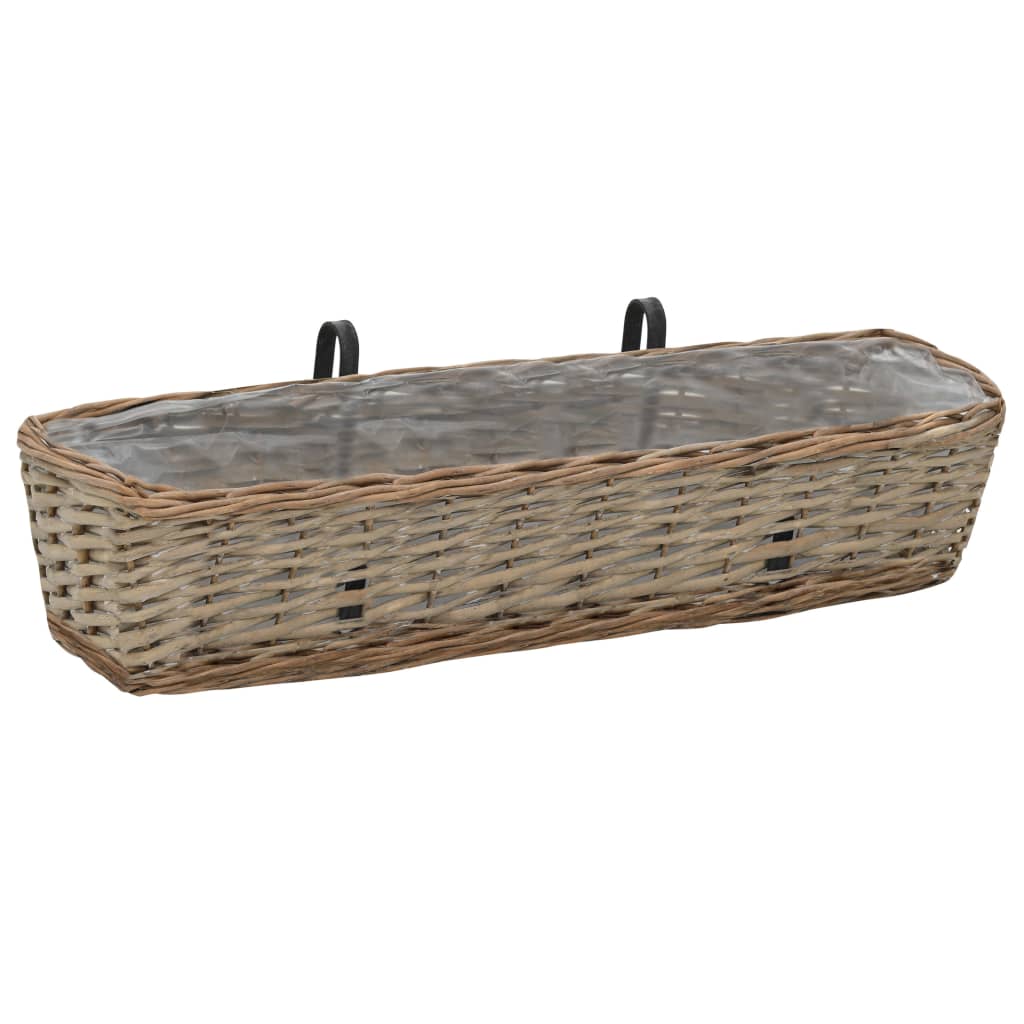 balcony-planter-2-pcs-wicker-with-pe-lining-31-5 At Willow and Wine USA!