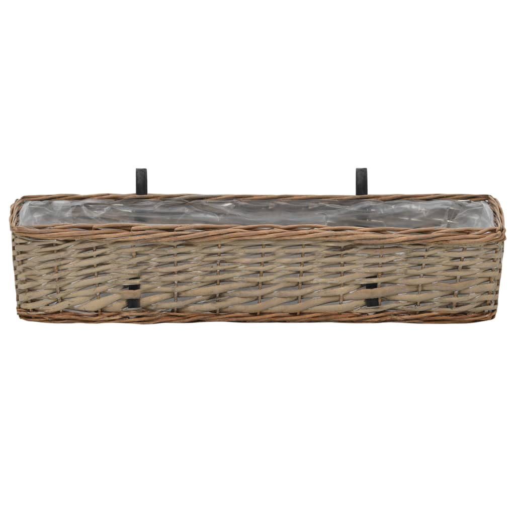 balcony-planter-2-pcs-wicker-with-pe-lining-31-5 At Willow and Wine USA!