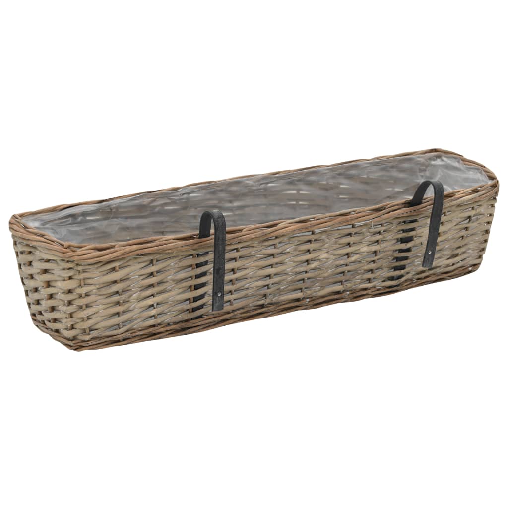 balcony-planter-2-pcs-wicker-with-pe-lining-31-5 At Willow and Wine USA!