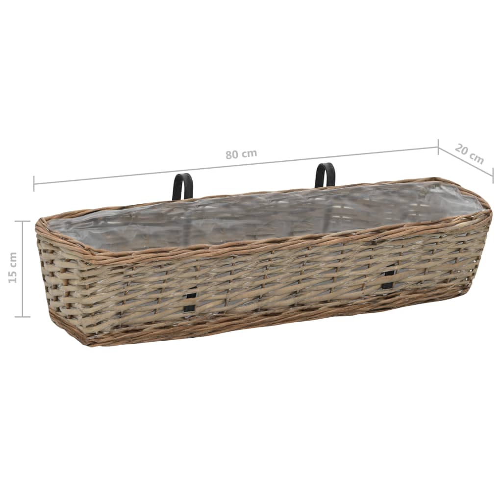 balcony-planter-2-pcs-wicker-with-pe-lining-31-5 At Willow and Wine USA!