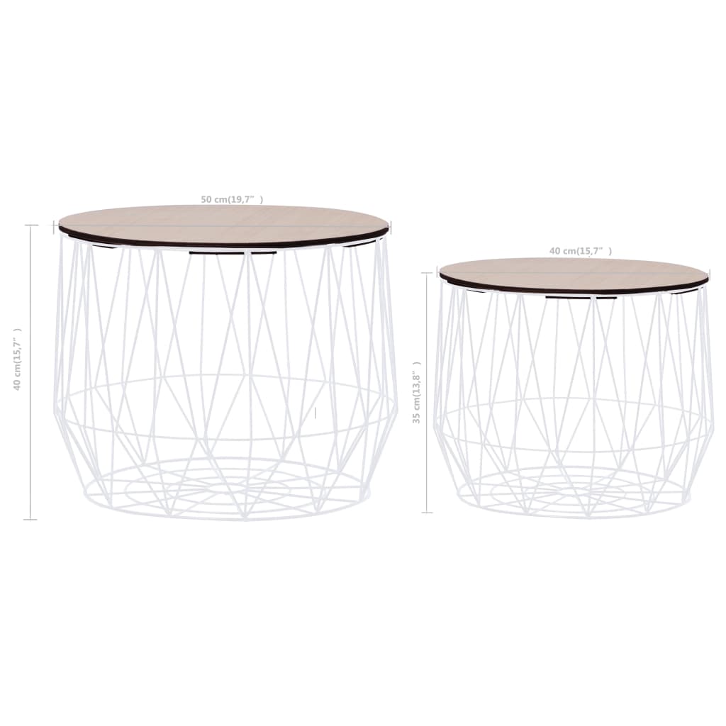 coffee-table-2-pcs-white At Willow and Wine USA!