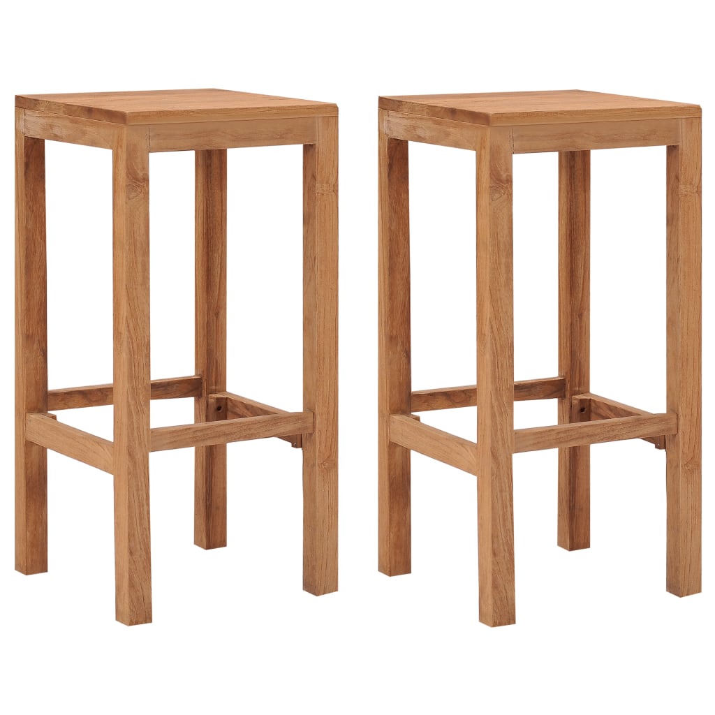 bar-stools-4-pcs-solid-wood-teak At Willow and Wine USA!