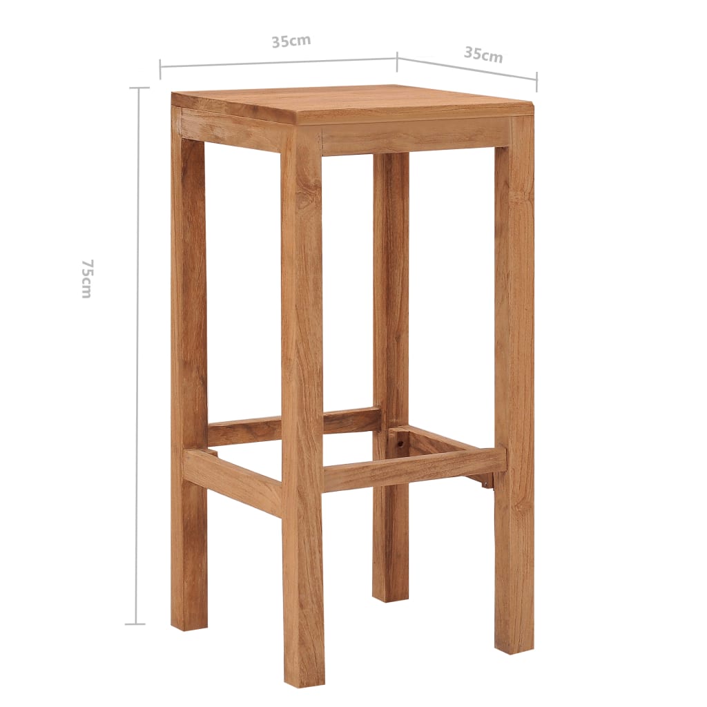 bar-stools-4-pcs-solid-wood-teak At Willow and Wine USA!