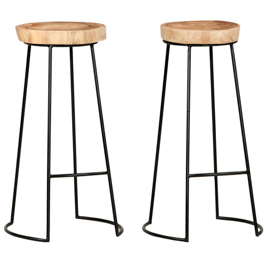 bar-stools-2-pcs-solid-acacia-wood-2 At Willow and Wine USA!