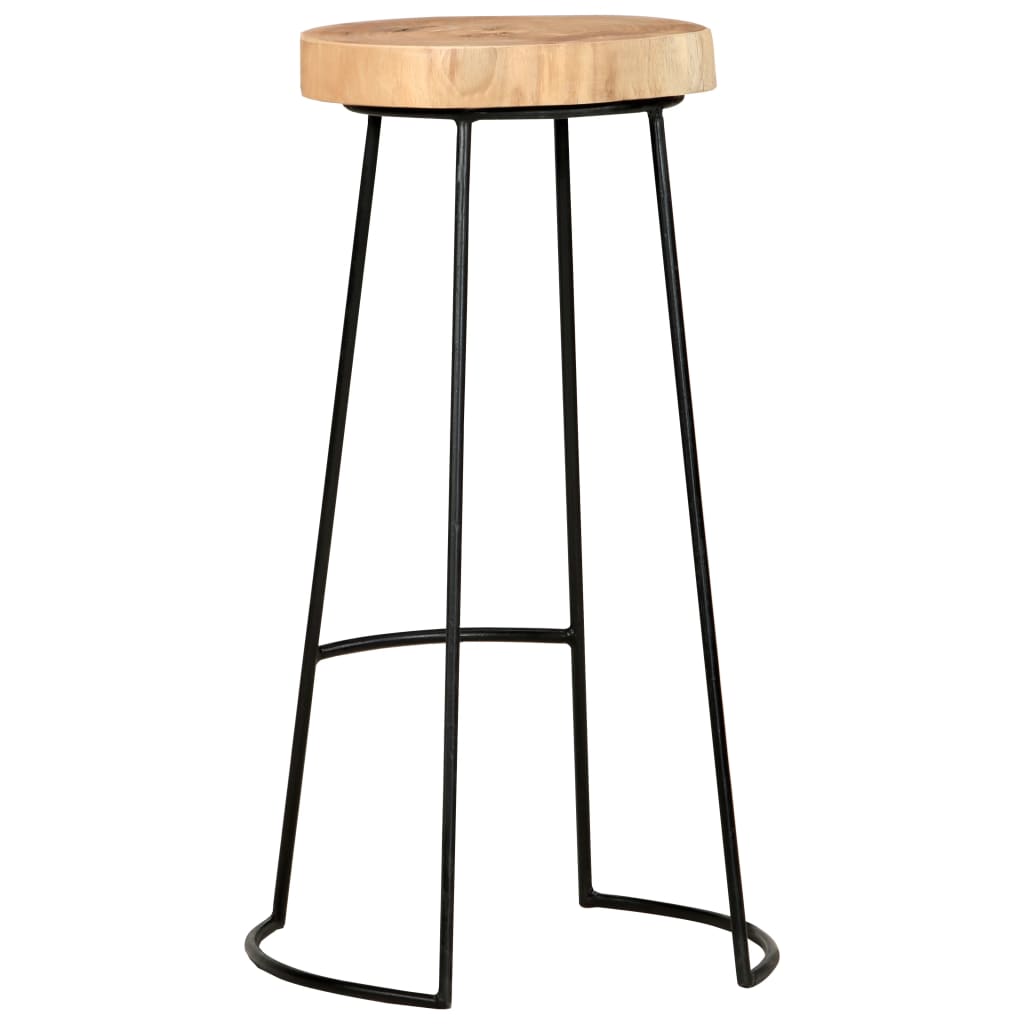 bar-stools-2-pcs-solid-acacia-wood-2 At Willow and Wine USA!