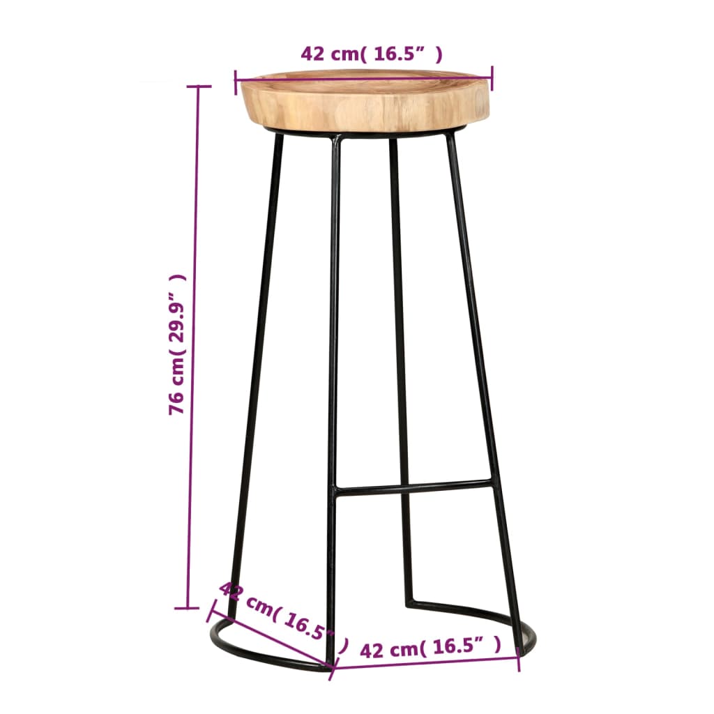 bar-stools-2-pcs-solid-acacia-wood-2 At Willow and Wine USA!