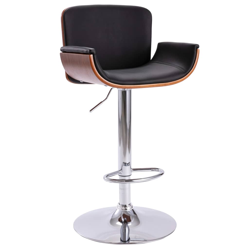 bar-stool-black-faux-leather At Willow and Wine USA!