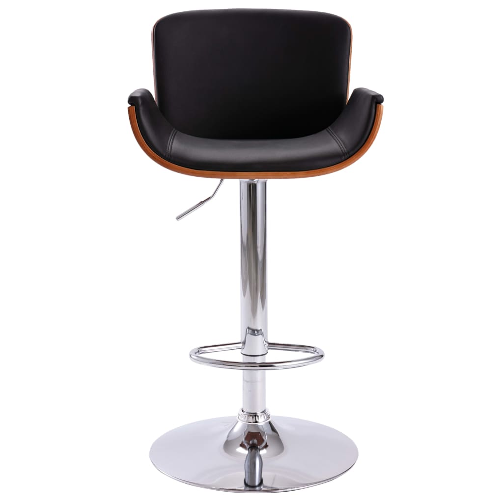 bar-stool-black-faux-leather At Willow and Wine USA!