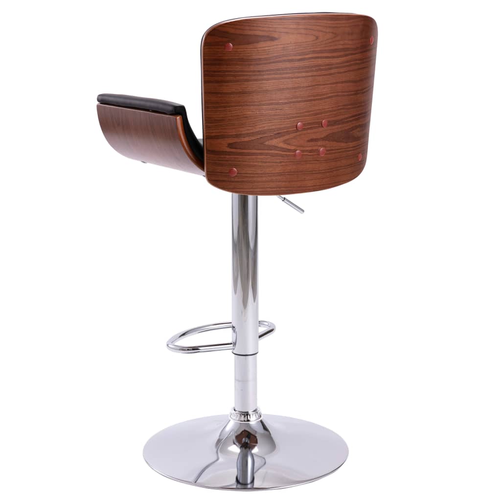 bar-stool-black-faux-leather At Willow and Wine USA!