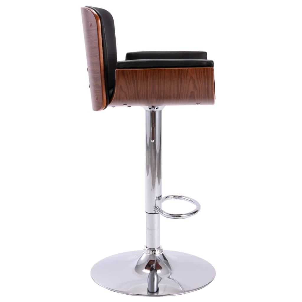 bar-stool-black-faux-leather At Willow and Wine USA!