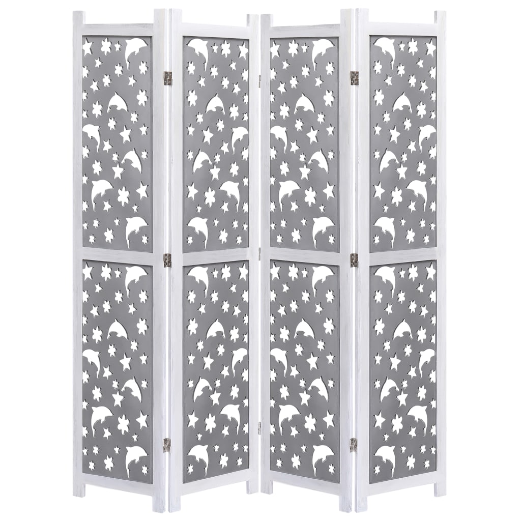 4-panel-room-divider-gray-55-1-x65-solid-wood At Willow and Wine USA!