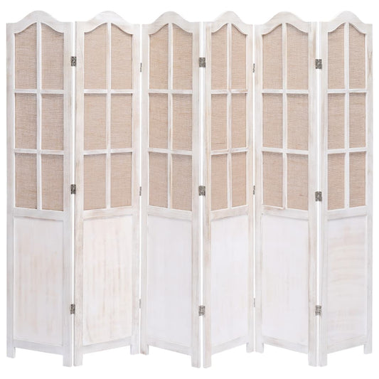 6-panel-room-divider-white-82-7-x65-fabric At Willow and Wine USA!