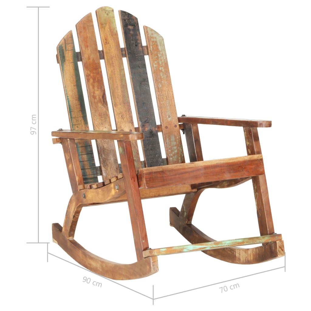 garden-rocking-chair-solid-reclaimed-wood At Willow and Wine USA!