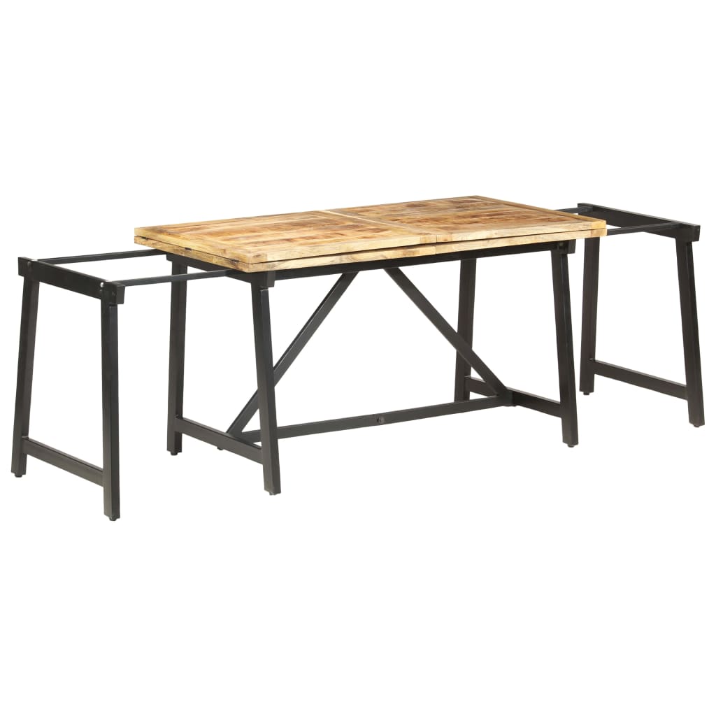 Extendable Dining Table 110.2"x31.5"x29.5" Solid Mango Wood