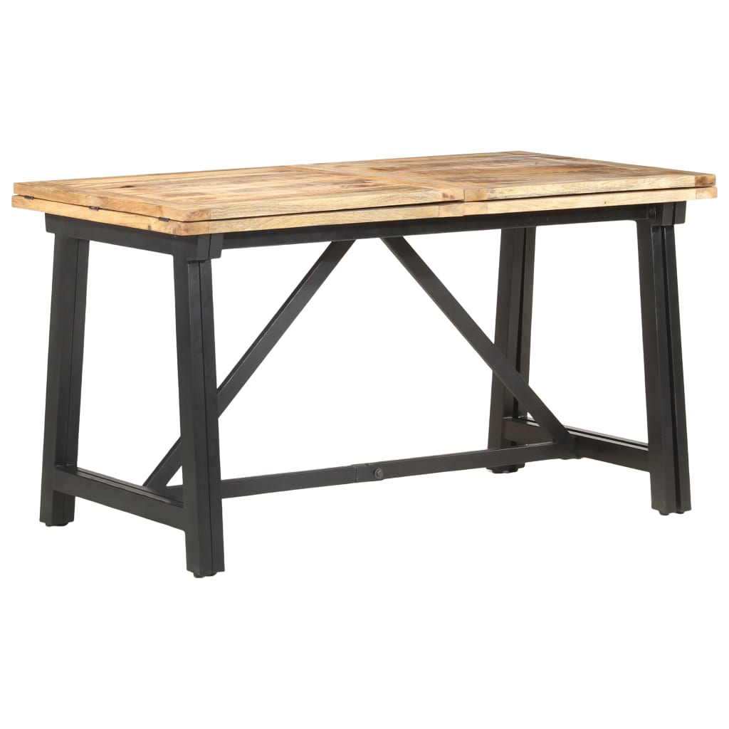 Extendable Dining Table 110.2"x31.5"x29.5" Solid Mango Wood