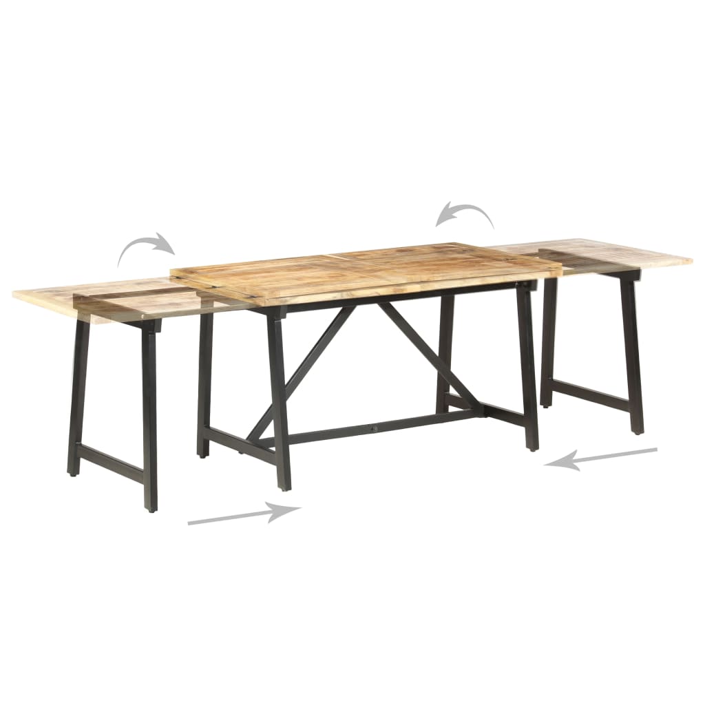 Extendable Dining Table 110.2"x31.5"x29.5" Solid Mango Wood