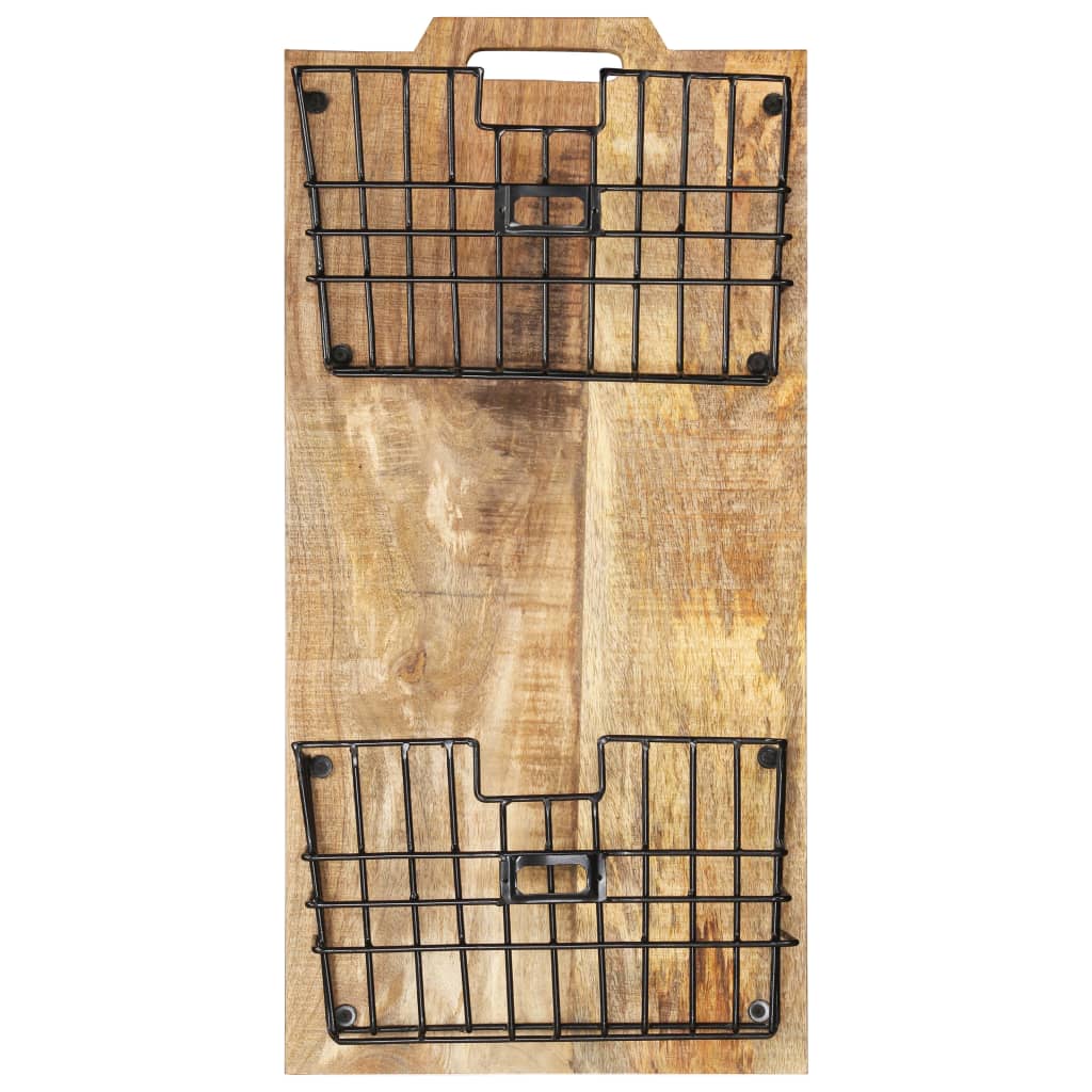 wall-mounted-magazine-rack-13-x3-9-x26-4-solid-rough-mango-wood At Willow and Wine USA!