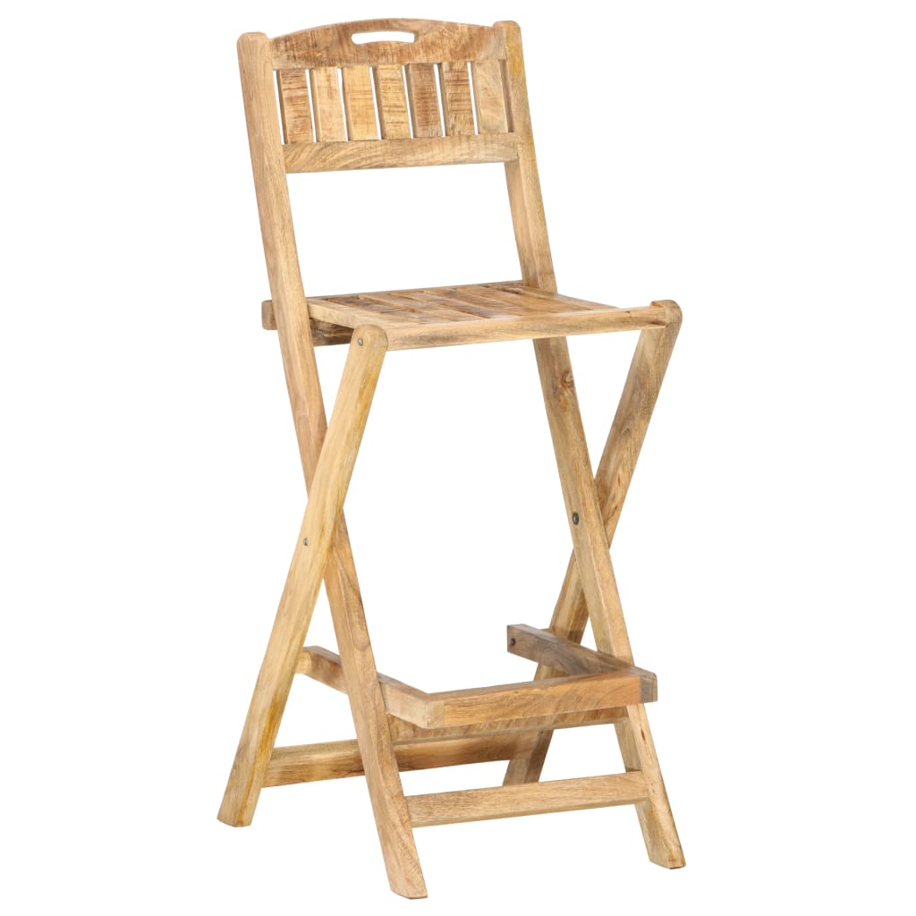 folding-patio-bar-chairs-2-pcs-solid-mango-wood At Willow and Wine USA!