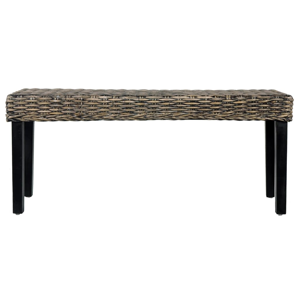 bench-43-3-black-natural-kubu-rattan-and-solid-mango-wood At Willow and Wine USA!